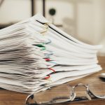 A Close-Up Shot of Paper Clipped Documents